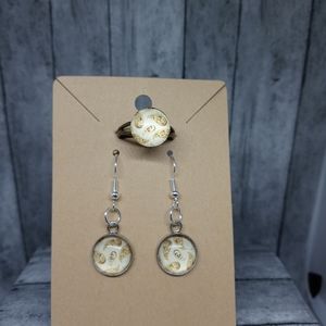 Handcrafted glass bead earrings